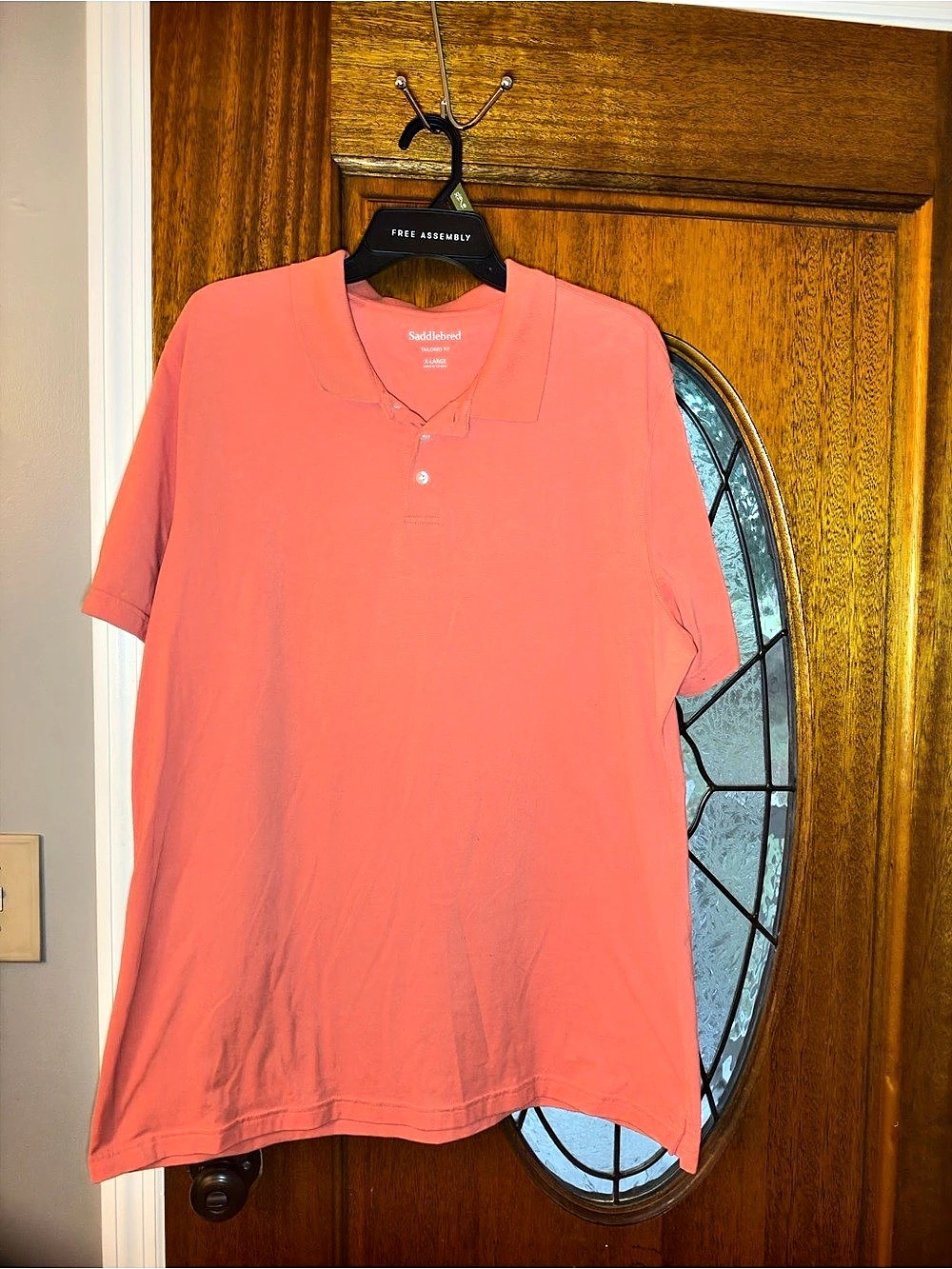 Saddlebred Tailored Fit Polo Shirt Pink XL